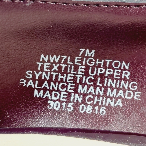 Nine West Leighton Red Wine Suede Slip On Wedge Pumps B81 - Picture 9 of 11